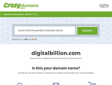 Tablet Screenshot of digitalbillion.com